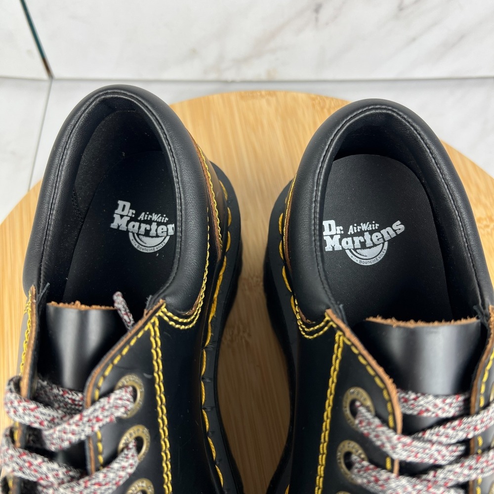Dr. Doc Martens Collier Bex Womens Size 6 Black Leather Platform Shoes - Picture 11 of 15